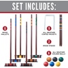 image:imageFranklin Sports Portable Backyard Croquet Sets  Complete 4  6 Player Croquet Sets with Mallets Croquet Balls  Wickets Included  Outdoor Family Lawn Game SetsFamily