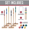 image:imageFranklin Sports Portable Backyard Croquet Sets  Complete 4  6 Player Croquet Sets with Mallets Croquet Balls  Wickets Included  Outdoor Family Lawn Game SetsProfessional