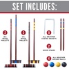 image:imageFranklin Sports Portable Backyard Croquet Sets  Complete 4  6 Player Croquet Sets with Mallets Croquet Balls  Wickets Included  Outdoor Family Lawn Game SetsStarter