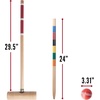 image:imageFranklin Sports Portable Backyard Croquet Sets  Complete 4  6 Player Croquet Sets with Mallets Croquet Balls  Wickets Included  Outdoor Family Lawn Game SetsProfessional