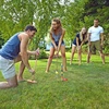 image:imageFranklin Sports Portable Backyard Croquet Sets  Complete 4  6 Player Croquet Sets with Mallets Croquet Balls  Wickets Included  Outdoor Family Lawn Game SetsProfessional