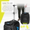 image:imageFranklin Sports Portable Pickleball Hopper Bag  Caddy  Pickleball Ball Retriever  Storage Bag  100 Ball Rolling Hopper Basket for Balls  Training Equipment  Accessory