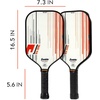 image:imageFranklin Sports Pro Pickleball Paddle  USAP Approved Paddle with MaxGrit Technology  Elongated Handle for Maximum ControlPro Player  White