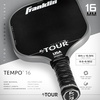 image:imageFranklin Sports Pro Pickleball Paddle Set  FS Tour Series Carbon Fiber Paddle Cover  Eraser  14mm  16mmGrey
