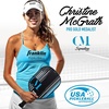image:imageFranklin Sports Pro Pickleball Paddles  Christine McGrath Pro Player Tournament Pickleball Paddles  Polypropylene Paddle with Max Grit Surface  USA Pickleball USAPA Approved  13mm  16mm CoresBlue