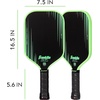image:imageFranklin Sports Pro Pickleball Paddles  Signature Carbon Series T700 Carbon Fiber Surface  USA Pickleball USAPA Tournament Approved  13mm Polypropylene Core  PinkElongated  Green