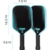 image:imageFranklin Sports Pro Pickleball Paddles  Signature Carbon Series T700 Carbon Fiber Surface  USA Pickleball USAPA Tournament Approved  13mm Polypropylene Core  PinkElongated  Blue