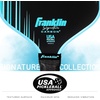 image:imageFranklin Sports Pro Pickleball Paddles  Signature Carbon Series T700 Carbon Fiber Surface  USA Pickleball USAPA Tournament Approved  13mm Polypropylene Core  PinkElongated  Blue