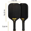 image:imageFranklin Sports Pro Pickleball PaddlesSignature Series STK Carbon FiberPickleball USAPA ApprovedPolypropylene Core17mm