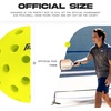 image:imageFranklin Sports Silent Serve Foam Pickleballs  Quiet Soft Pickleballs for Noise Reduction  Indoor  Outdoor Official Size Balls  Great for Practice  Training  3 Pack  Optic Yellow