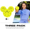 image:imageFranklin Sports Silent Serve Foam Pickleballs  Quiet Soft Pickleballs for Noise Reduction  Indoor  Outdoor Official Size Balls  Great for Practice  Training  3 Pack  Optic Yellow