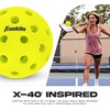 image:imageFranklin Sports Silent Serve Foam Pickleballs  Quiet Soft Pickleballs for Noise Reduction  Indoor  Outdoor Official Size Balls  Great for Practice  Training  3 Pack  Optic Yellow