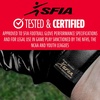 image:imageFranklin Sports Supratak Football Receiver Gloves  WhiteChrome  Youth SmallBlackGold