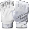 image:imageFranklin Sports Supratak Football Receiver Gloves  WhiteChrome  Youth SmallWhiteChrome
