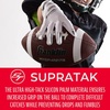 image:imageFranklin Sports Supratak Football Receiver Gloves  WhiteChrome  Youth SmallWhiteChrome