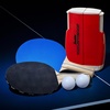 image:imageFranklin Sports Table Tennis to Go Portable Ping Pong Set  Table Top Ping Pong Net  2 Paddles  Ping Pong Balls Included  2 Players  PortableRed