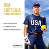 image:imageFranklin Sports USA Softball Batting Gloves  Infinite Powerstrap Womens Fastpitch  Softball Batting Gloves  Durable Full Wrap Cage Practice Gloves  Reinforced WristWhiteChrome