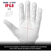 image:imageFranklin Sports USA Softball Womens Batting Gloves Fastpitch  Slowpitch Girls Gloves  Adult  Youth PairsChrome White  Fastpitch