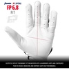 image:imageFranklin Sports USA Softball Womens Batting Gloves Fastpitch  Slowpitch Girls Gloves  Adult  Youth PairsWhiteBlack
