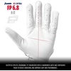 image:imageFranklin Sports USA Softball Womens Batting Gloves Fastpitch  Slowpitch Girls Gloves  Adult  Youth PairsWhiteChrome