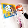 image:imageFranklin Sports WNBA Team Over The Door Basketball Hoops  Kids Indoor Mini Basketball Hoop  Ball Set  WNBA Fan Mini HoopsChicago Sky