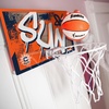image:imageFranklin Sports WNBA Team Over The Door Basketball Hoops  Kids Indoor Mini Basketball Hoop  Ball Set  WNBA Fan Mini HoopsConnecticut Sun