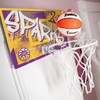image:imageFranklin Sports WNBA Team Over The Door Basketball Hoops  Kids Indoor Mini Basketball Hoop  Ball Set  WNBA Fan Mini HoopsLA Sparks