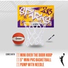image:imageFranklin Sports WNBA Team Over The Door Basketball Hoops  Kids Indoor Mini Basketball Hoop  Ball Set  WNBA Fan Mini HoopsLA Sparks