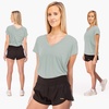 image:imageFranklin Sports Womens Womens Aloe Cross Back VNeck TShirt  Relaxed FitAloe