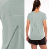 image:imageFranklin Sports Womens Womens Aloe Cross Back VNeck TShirt  Relaxed FitAloe