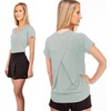 image:imageFranklin Sports Womens Womens Aloe Cross Back VNeck TShirt  Relaxed FitAloe