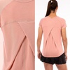 image:imageFranklin Sports Womens Womens Rose Gold Cross Back VNeck TShirt  Relaxed FitRose Gold