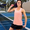 image:imageFranklin Sports Womens Womens Rose Gold Lattice Back Tank Top  Relaxed FitRose Gold
