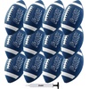 image:imageFranklin Sports Youth  Adult Footballs  Extra Grip 1000 Official Size Junior  Pee Wee Kids  1  12 PacksBlueWhite