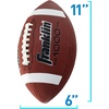 image:imageFranklin Sports Youth  Adult Footballs  Extra Grip 1000 Official Size Junior  Pee Wee Kids  1  12 PacksBrownWhite