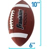 image:imageFranklin Sports Youth  Adult Footballs  Extra Grip 1000 Official Size Junior  Pee Wee Kids  1  12 PacksBrownWhite