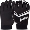 image:imageFranklin Sports Youth Football Receiver Gloves  Shoktak Youth Gloves  Kids Football  High GripBlack