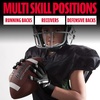 image:imageFranklin Sports Youth Football Receiver Gloves  Shoktak Youth Gloves  Kids Football  High GripBlack