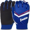 image:imageFranklin Sports Youth Football Receiver Gloves  Shoktak Youth Gloves  Kids Football  High GripBlue