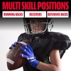 image:imageFranklin Sports Youth Football Receiver Gloves  Shoktak Youth Gloves  Kids Football  High GripBlue