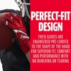 image:imageFranklin Sports Youth Football Receiver Gloves  Shoktak Youth Gloves  Kids Football  High GripRed
