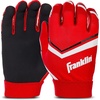 image:imageFranklin Sports Youth Football Receiver Gloves  Shoktak Youth Gloves  Kids Football  High GripRed
