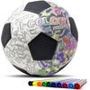 image:imageFranklin Sports iColor Kids Mini Balls  Custom Color Balls with Markers Included  Design Your Own Ball for Kids  Toddlers  Soccer Ball  FootballSmall