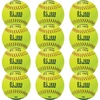image:imageFranklin Sports 12 Fastpitch Softballs  12 Pack Official Size and Weight Durable Construction Optic Yellow Cover Flat Seams Synthetic Cover