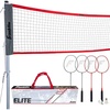 image:imageFranklin Sports Badminton Net Sets  Outdoor Backyard  Beach Badminton Net  Equipment Set  4 Rackets  2 Birdies  Portable Net Included  Adults  Kids SetElite