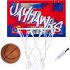 image:imageFranklin Sports NCAA Over The Door Basketball Hoop  Kids Indoor Basketball Hoop with Basketball  NCAA Fan Shop Mini Hoop for Bedroom  Office  Over The Door Mini HoopKansas Jayhawks
