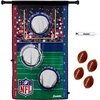 image:imageFranklin Sports NFL Mini Football Toss Target Game  NFL Door Jam Football Over the Door Target  4 Mini Balls Set  3 Hole Throwing Game for All Ages  Practice Passing  Aim