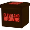image:imageFranklin Sports NFL Storage Ottoman  Container  Folding Organizer Bins  Office Bedroom  Living Room Decor  14 x 14Cleveland Browns