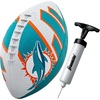 image:imageFranklin Sports NFL Team Footballs  Rubber Youth Mini Balls for All Teams  Kids 85 Football  Air Pump Sets  Official NFL LicensedMiami Dolphins