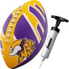 image:imageFranklin Sports NFL Team Footballs  Rubber Youth Mini Balls for All Teams  Kids 85 Football  Air Pump Sets  Official NFL LicensedMinnesota Vikings